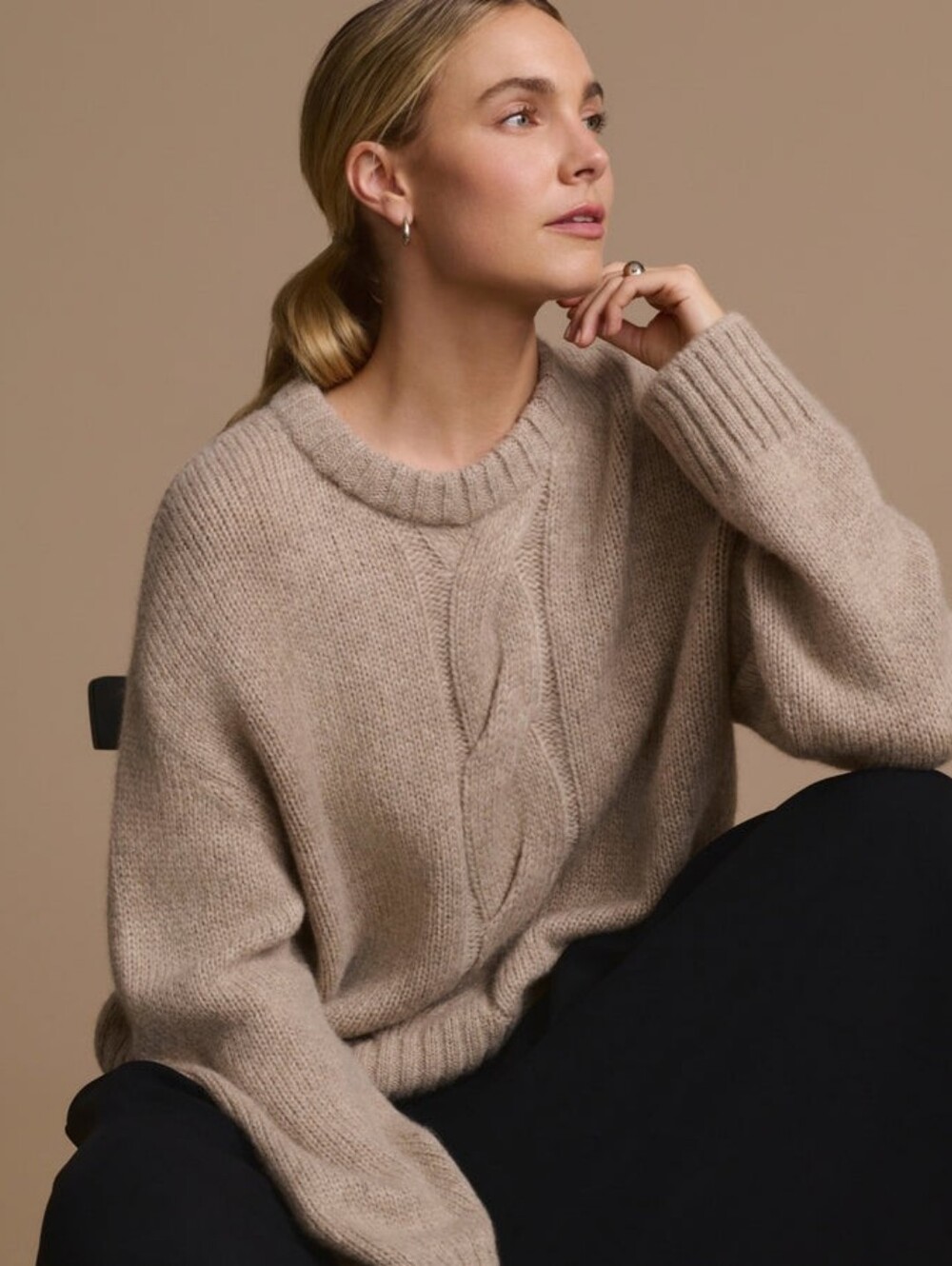 NWT Jenni Kayne Tove Crewneck Sweater In Oat Small/Medium!